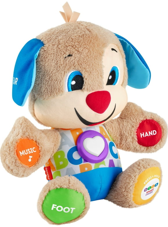 Fisher-Price Laugh & Learn Smart Stages Puppy Plush Learning Toy for Baby, Infants and Toddlers