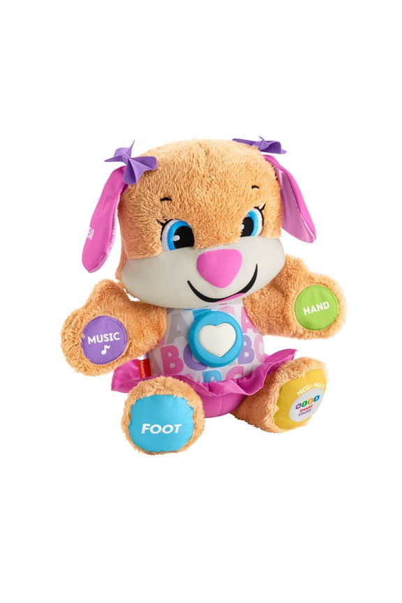 Laugh & Learn Smart Stages Sis Puppy Plush Learning Toy for Baby, Infants and Toddlers, 6 months and up