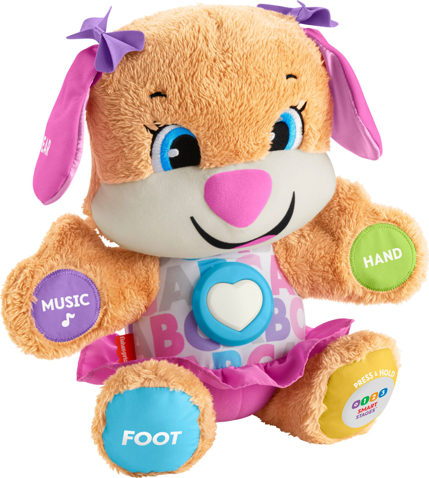 Fisher-Price Laugh & Learn Smart Stages Sis Puppy Plush Learning Toy for Baby, Infants and Toddlers, 6 months and up - image 1 of 8