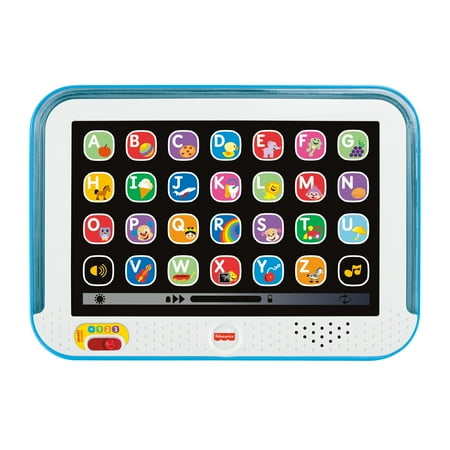 Fisher-Price Laugh & Learn Smart Stages Tablet Toddler Electronic Musical Learning Toy, Blue