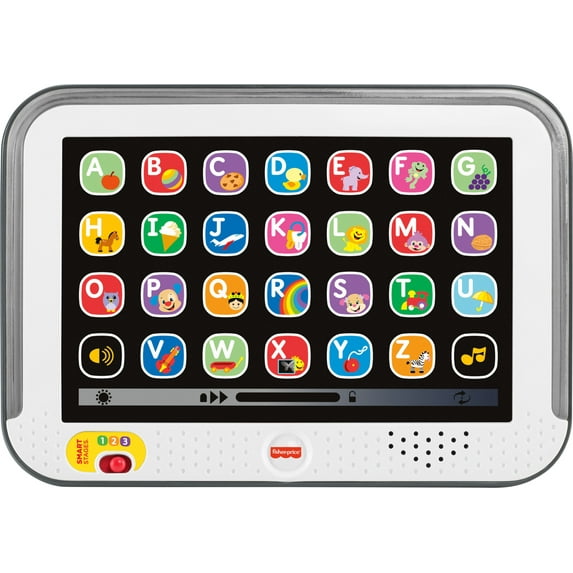 Fisher-Price Laugh & Learn Smart Stages Tablet Toddler Electronic Musical Learning Toy, Gray