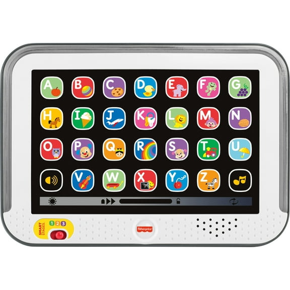 Fisher-Price Laugh & Learn Smart Stages Tablet Toddler Electronic Musical Learning Toy, Gray