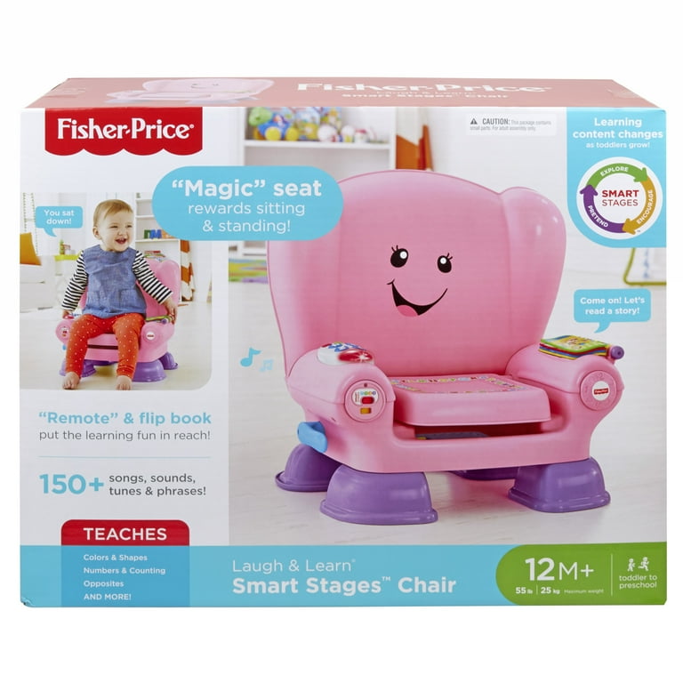 Fisher price laugh and learn pink chair sale