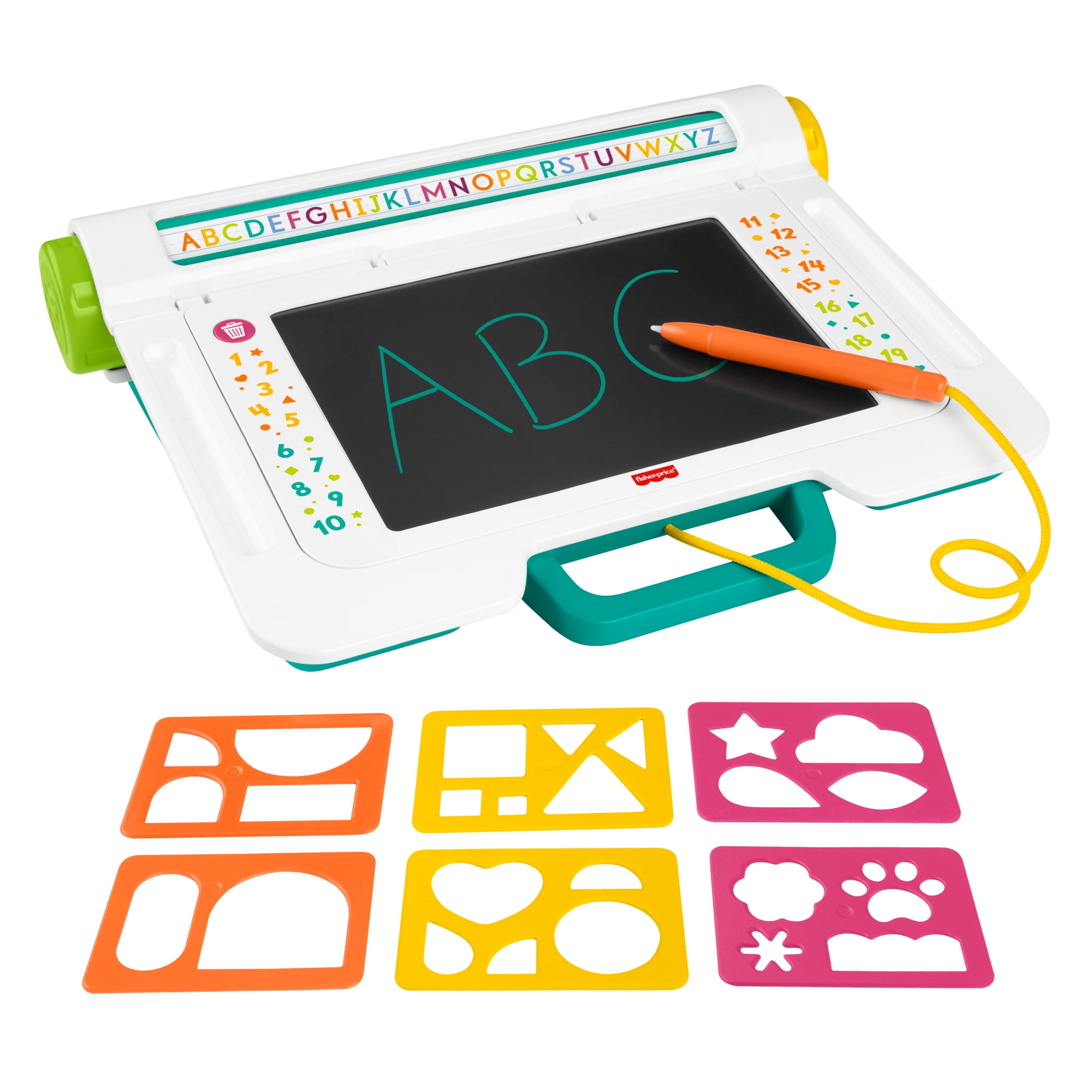 Fisher-Price Learn & Doodle Desk, Mess-Free Writing & Drawing Tablet with LCD Screen for Kids