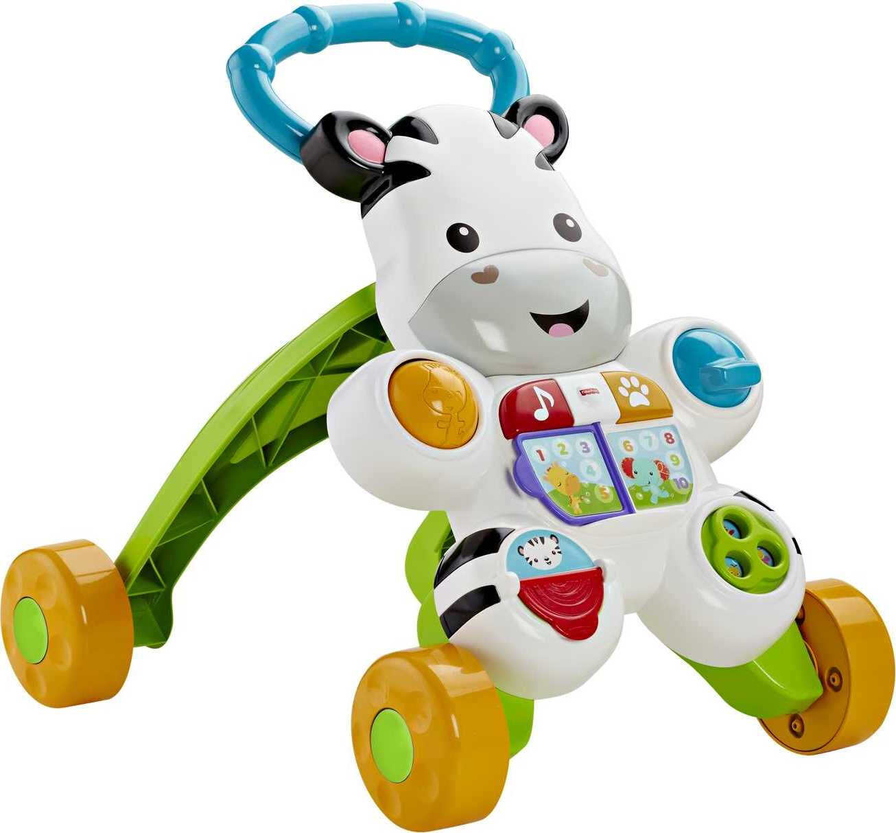 Fisher-Price Learn with Me Zebra Walker Baby & Toddler Learning Toy with Music & Lights - image 1 of 8
