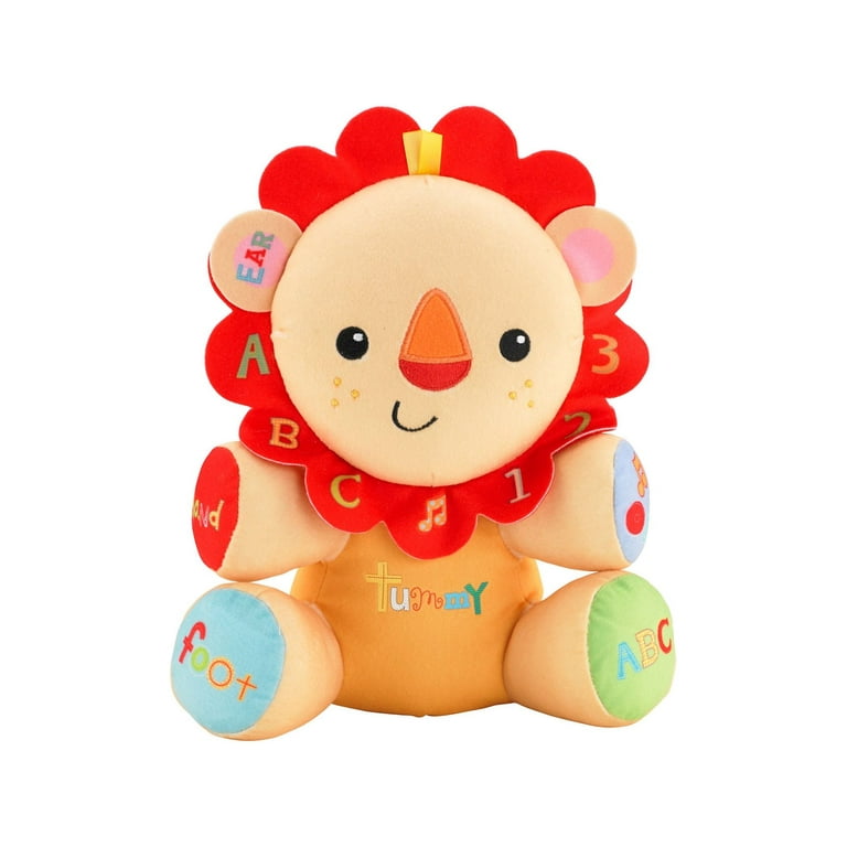 Liangnv 2 Pack Bear + Lion Baby Music Toy - Jouets musicaux en peluche avec  lumières et musique