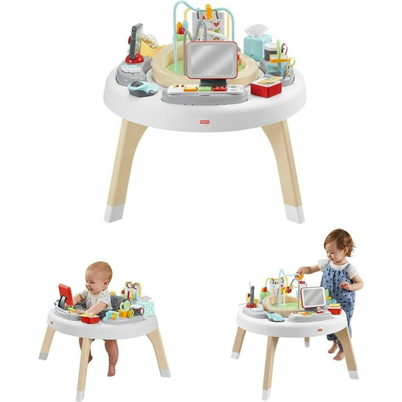 Fisher-Price Learning Toy 2-in-1 Like a Boss Infant Activity Center and Toddler Play Table