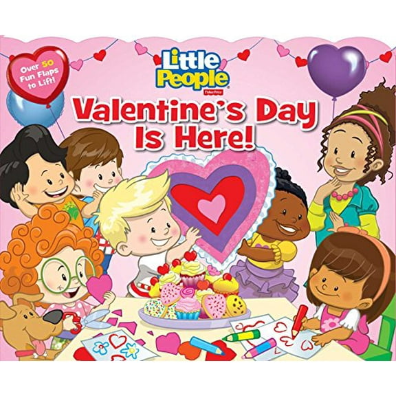 Pre-Owned Fisher Price Lift-the-Flap: Fisher-Price Little People: Valentine's Day Is Here! (Board book)