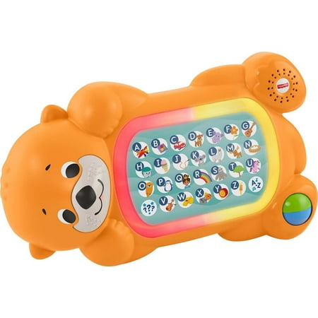 Fisher-Price Linkimals A to Z Otter Baby Electronic Learning Toy with Interactive Music & Lights