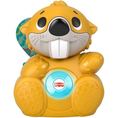 Fisher-Price Linkimals Boppin’ Beaver, Light-up Musical Activity Toy for Baby