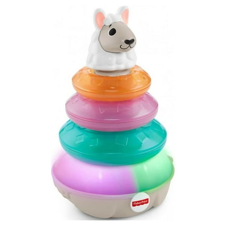 Fisher-Price Linkimals Lights & Colors Llama, Musical Stacking Toy