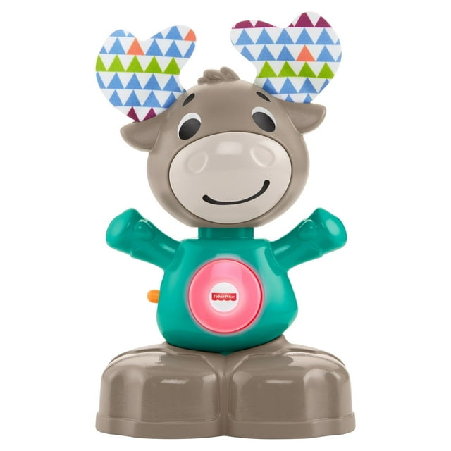 Fisher-Price Linkimals Musical Moose Baby & Toddler Learning Toy with Interactive Lights & Songs