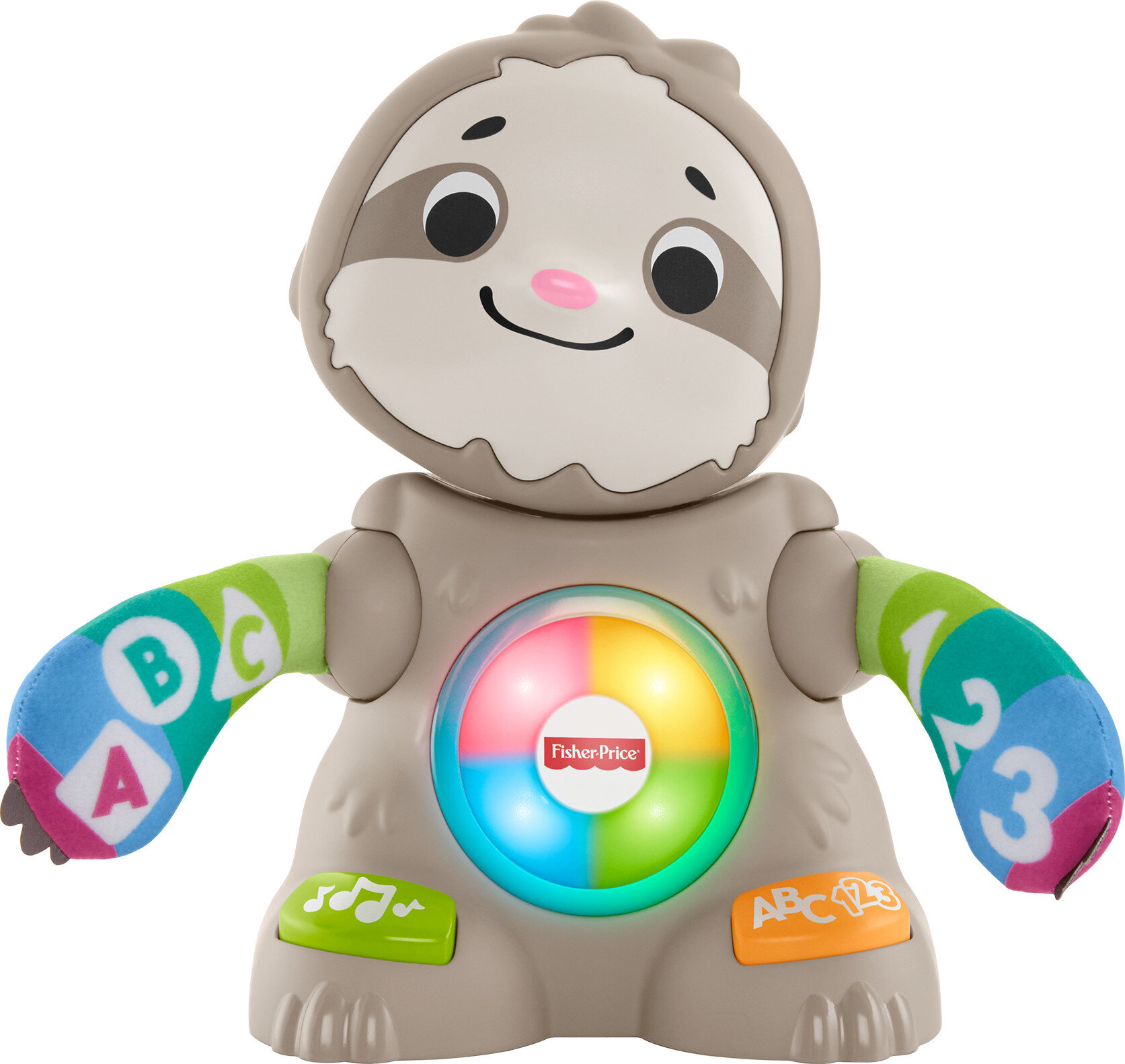 Fisher-Price Linkimals Smooth Moves Sloth Baby Electronic Learning Toy with Lights & Music - image 1 of 7