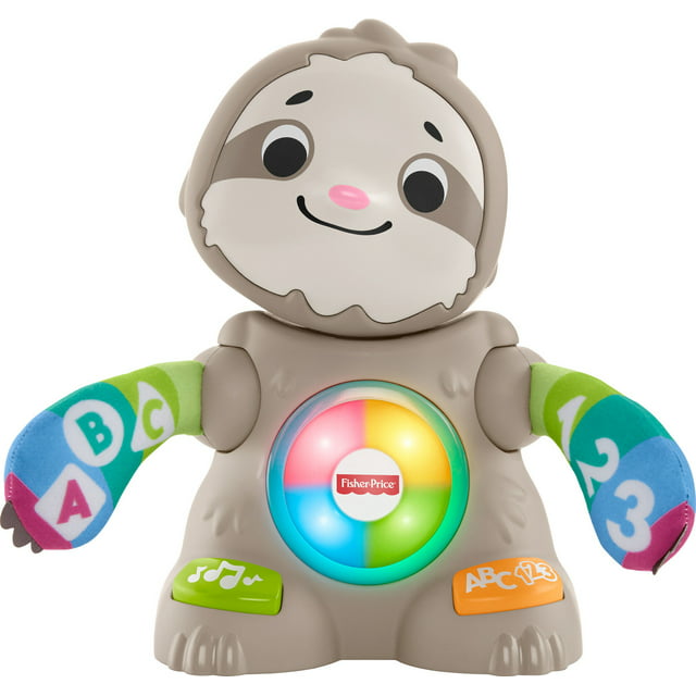 Fisher-Price Linkimals Smooth Moves Sloth Baby Electronic Learning Toy with Lights & Music