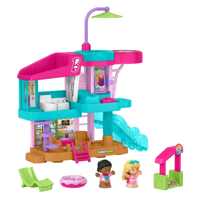 Fisher-Price Little People Barbie Beach House Toddler Playset with