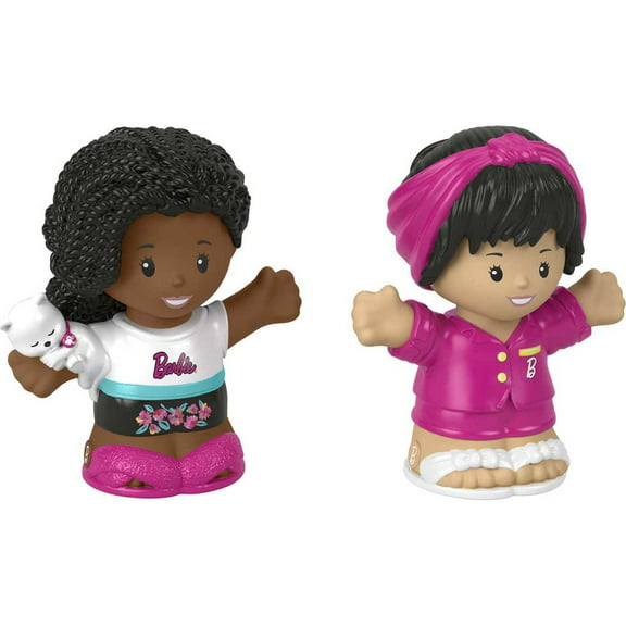 Fisher-Price Little People Barbie Sleepover Figure Pack, 2 Characters for Toddlers