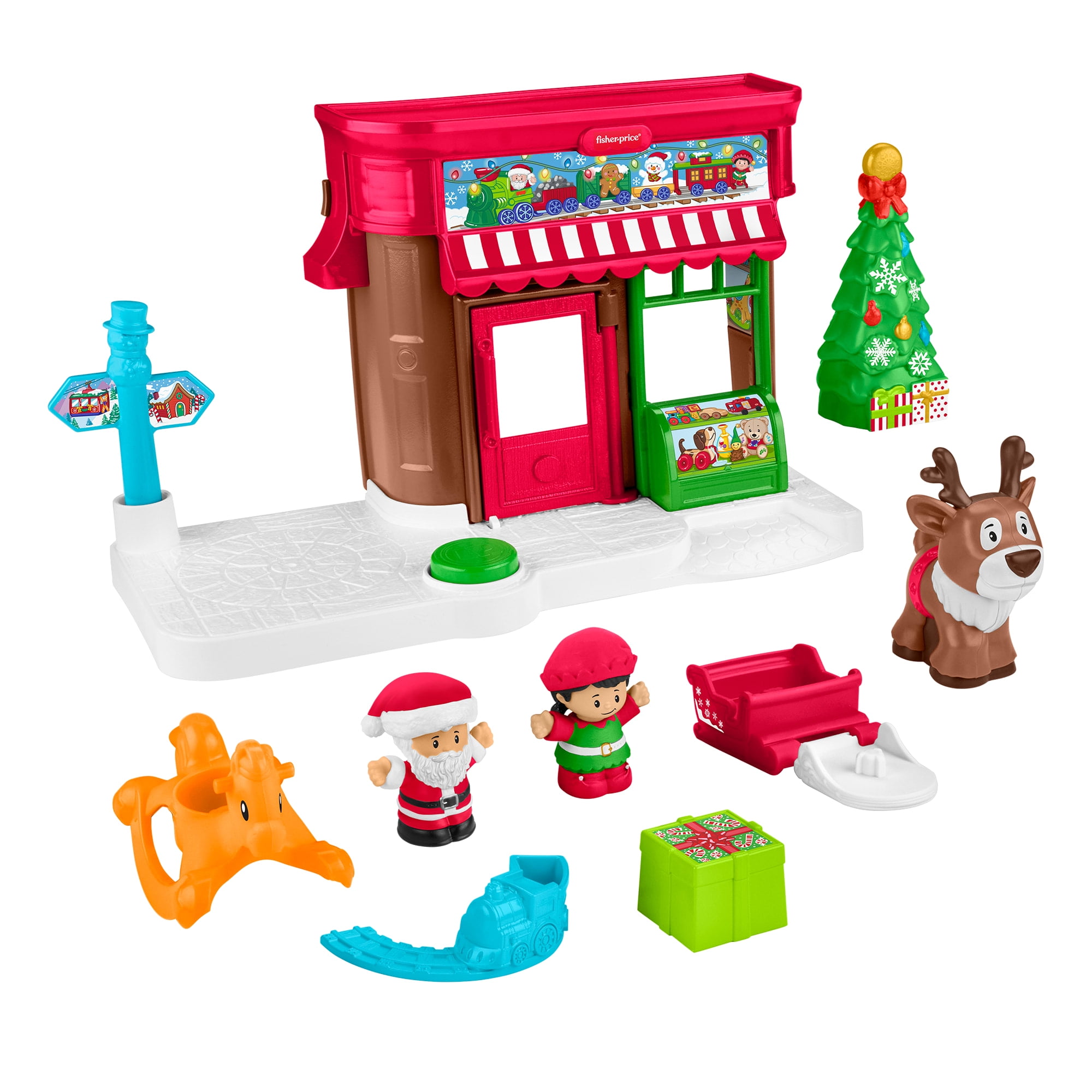 Fisher-Price Little People Christmas Wonderland Gift Set for Toddlers & Kids, 8 Pieces