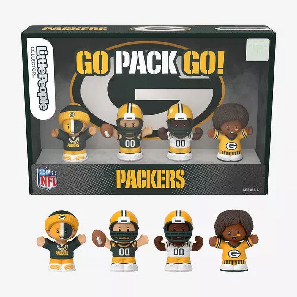Fisher Price Little People Collector x NFL Green Bay Packers 4Pack