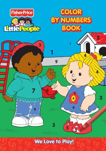 Pre-Owned Fisher Price Little People Color by Numbers Book-We Love to ...