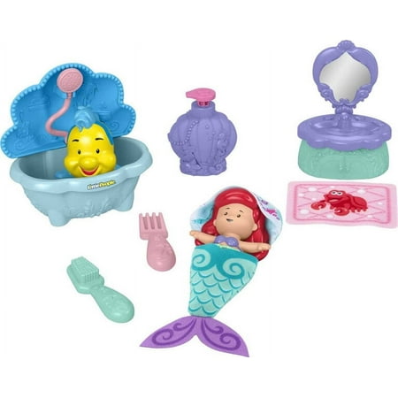 product image of Fisher-Price Little People Disney Princess Bathtime with Ariel Playset
