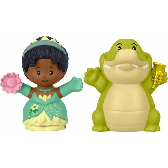 Fisher-Price Little People Disney Princess Tiana & Louis Figure Set  Toddler Toy for Ages 18 Months & Up