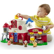Fisher-Price Little People Farm Toy, Toddler Playset with Smart Stages Learning Content