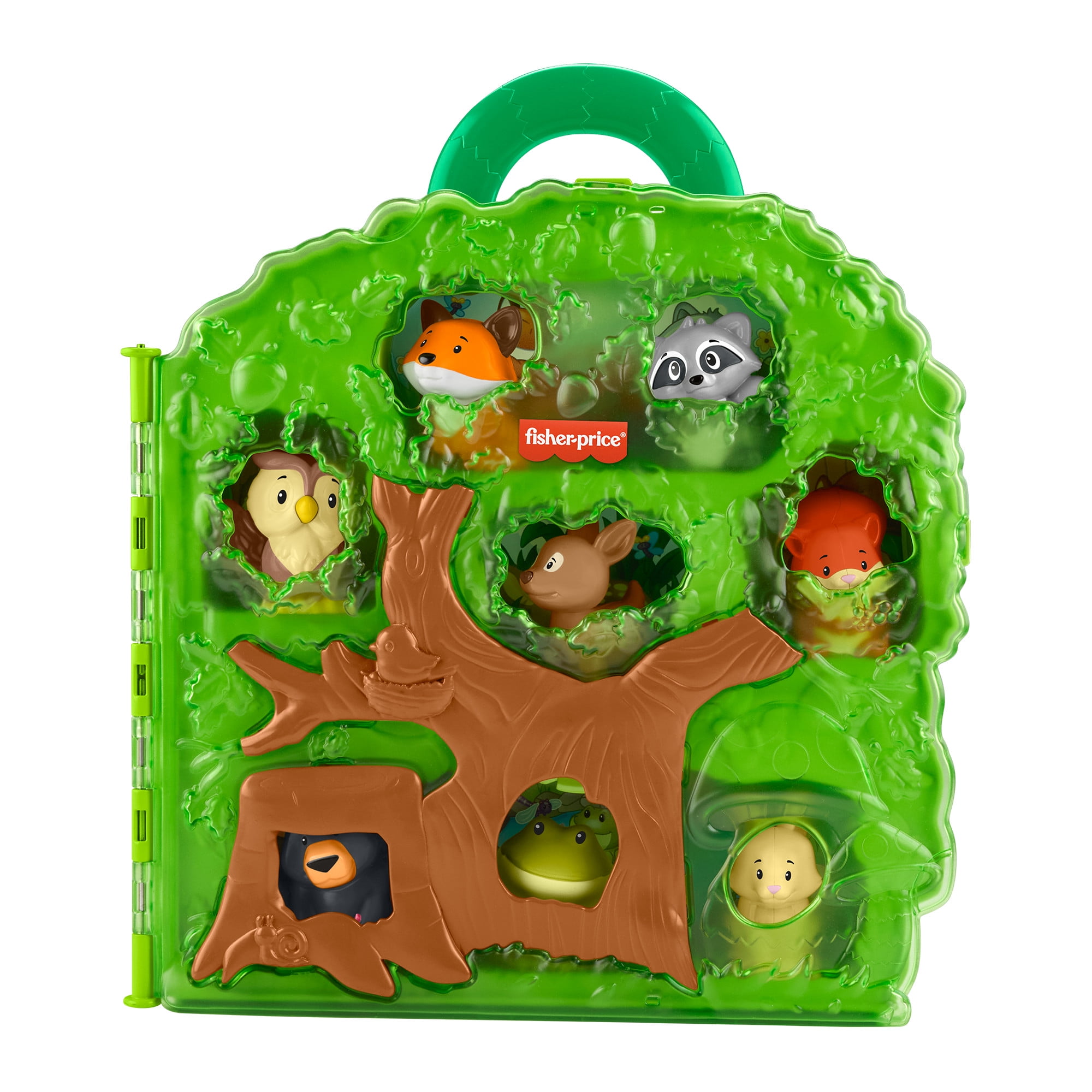Fisher-Price Little People Forest Friends Carry Case Toddler Playset with Figures, 9 Pieces