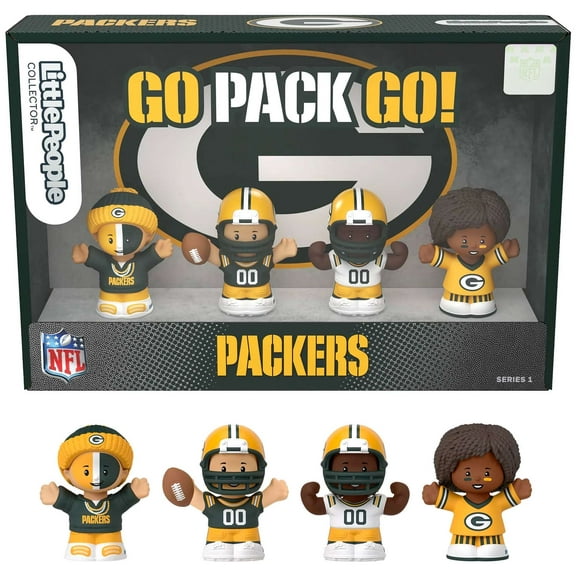 Fisher-Price Little People Green Bay Packers Four-Piece NFL Collector Set