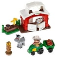 thumbnail image 1 of Fisher-Price Little People Happy Animals Farm Action Figure Set, 9 Pieces, 1 of 2