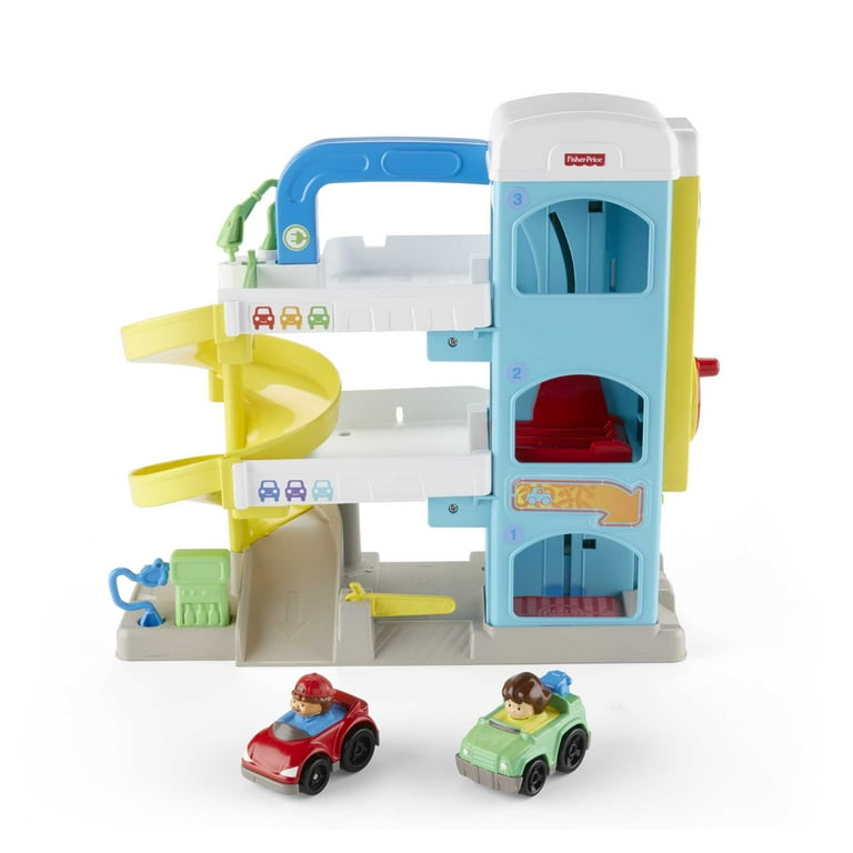 Fisher Price Little People Garage Playset with Learning Set Toy Ramp 2 Wheelies Cars Walmart