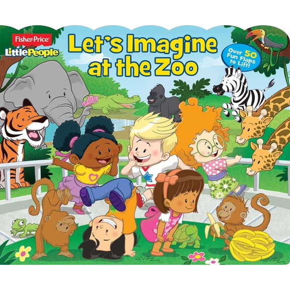 Pre-Owned Fisher-Price Little People: Let's Imagine at the Zoo (Hardcover) by Fisher-Price