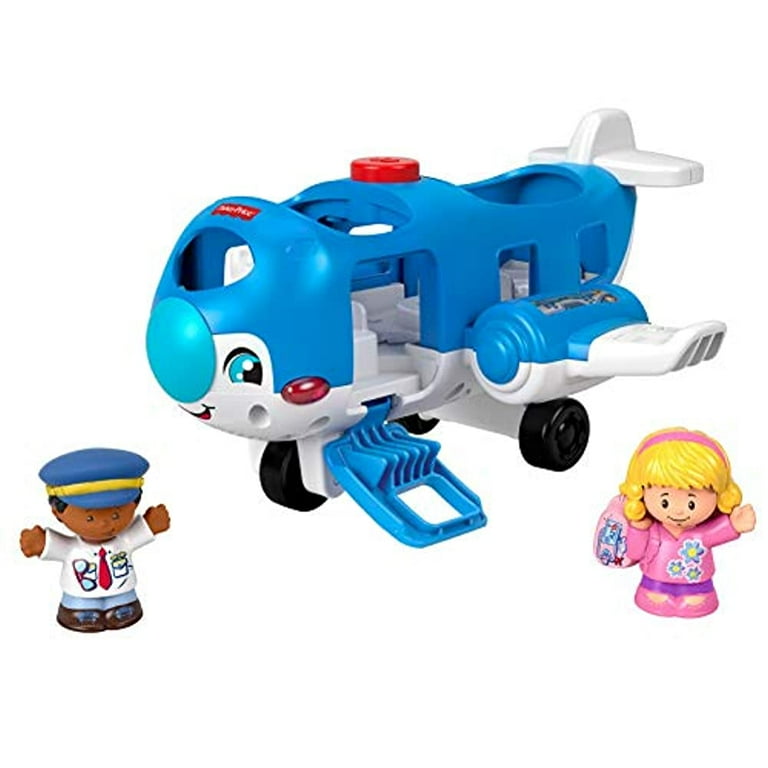 Fisher Price Little People Musical Toddler Toy Travel Together Airplane with Lights Sounds 2 Figures for Ages 1 Years