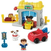 Fisher-Price Little People Road Trip Ready Garage - FWB90  Includes Figures, Car wash, Tow Truck, Car, Traffic Light, and Gas Pump
