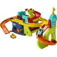 thumbnail image 1 of Fisher-Price Little People Sit ‘n Stand Skyway Race Track Toddler Vehicle Playset with 2 Cars, 1 of 7