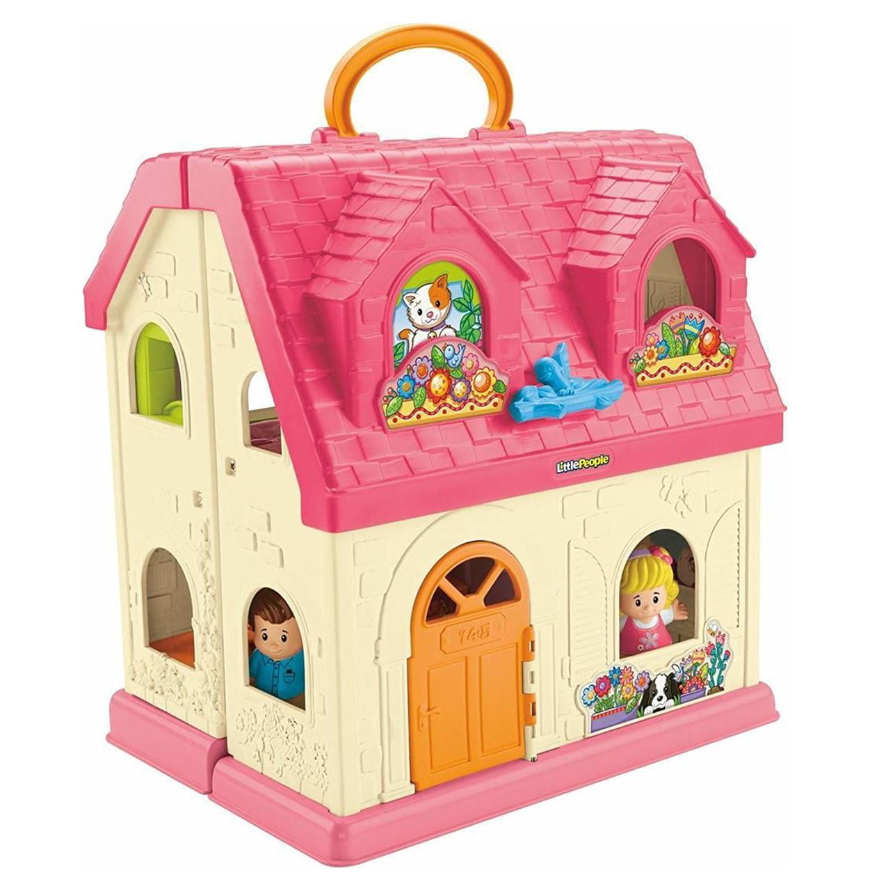 Fisher-Price Little People Big Helpers Interactive Home Play Set with Tessa  and Chris Doll Playset 