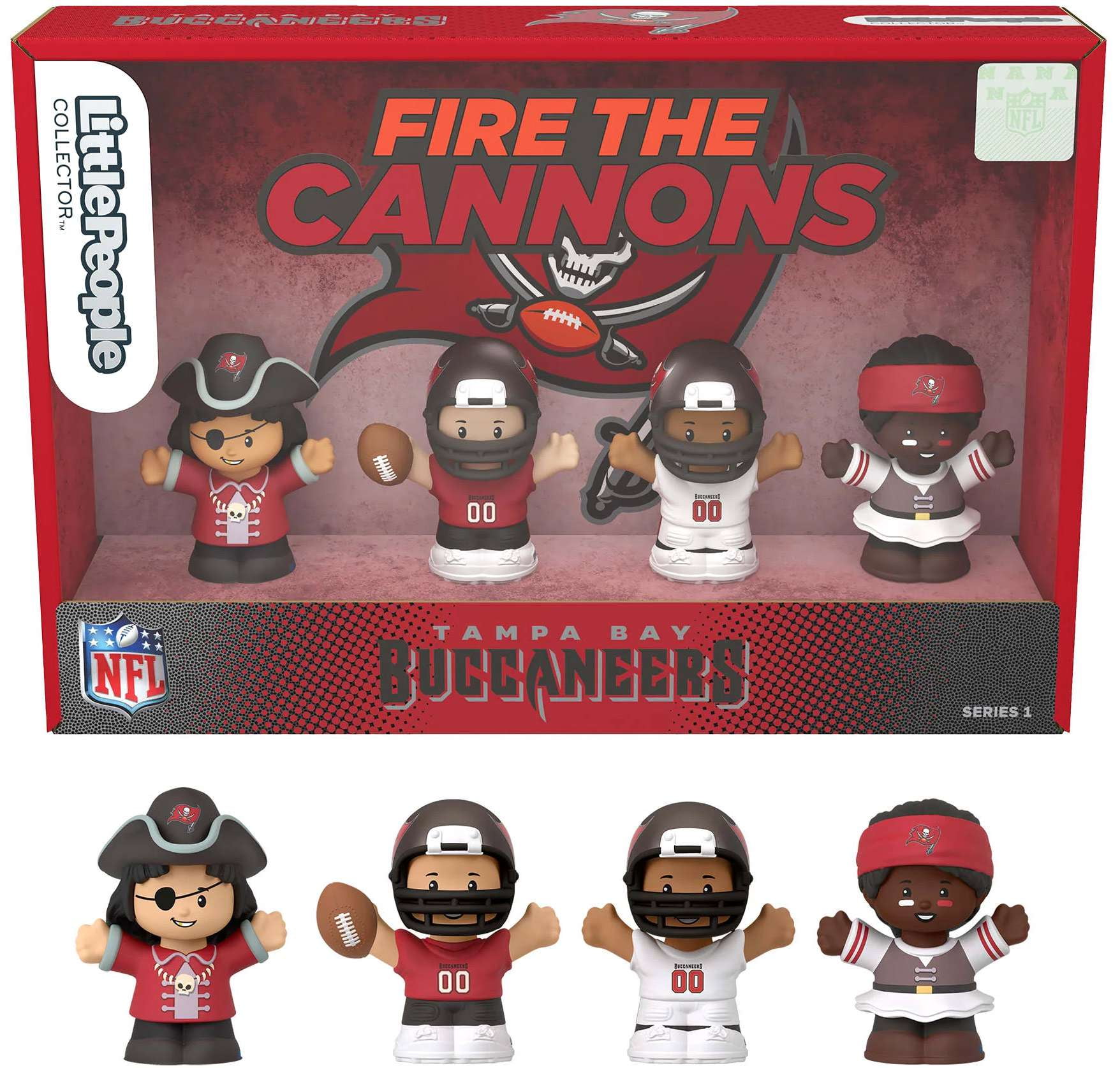 Fisher-Price Little People Tampa Bay Buccaneers Four-Piece NFL Collector Set