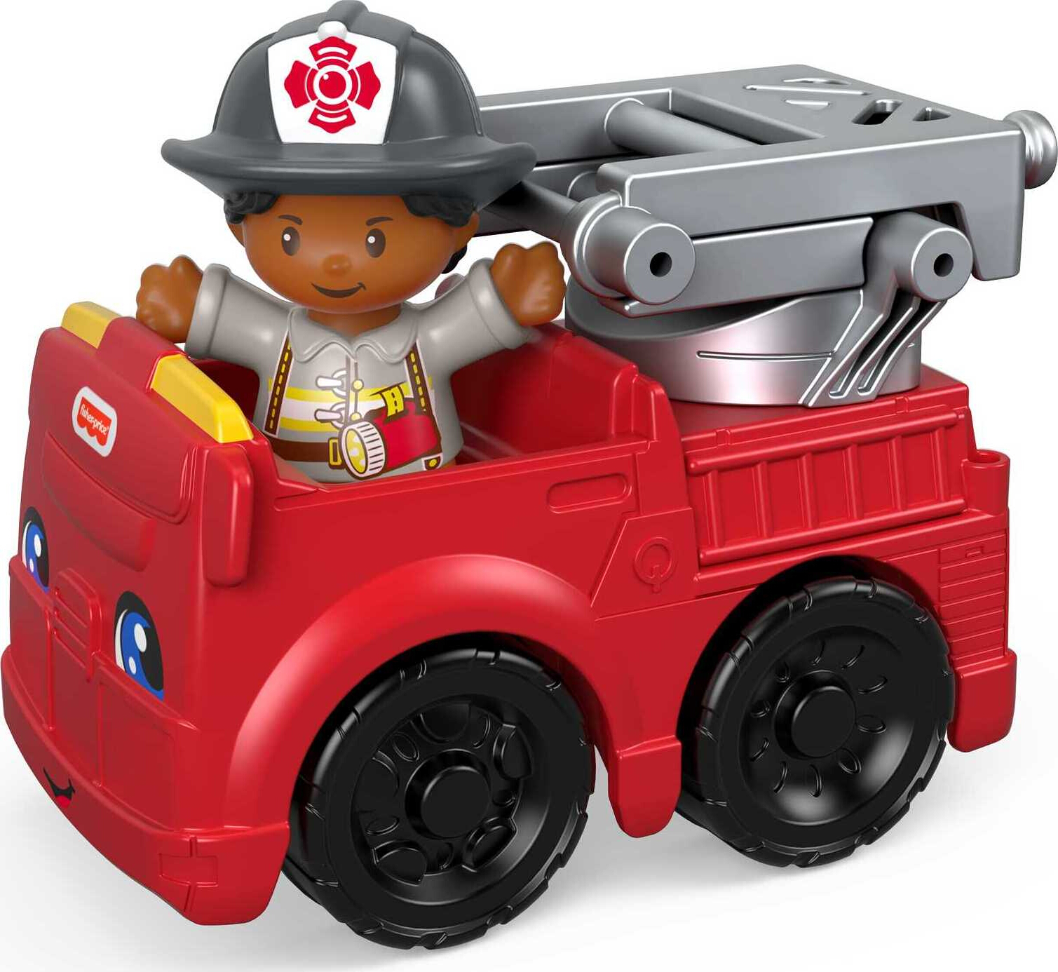 Fisher-Price Little People To the Rescue Fire Truck & Firefighter Figure for Toddlers - image 1 of 6