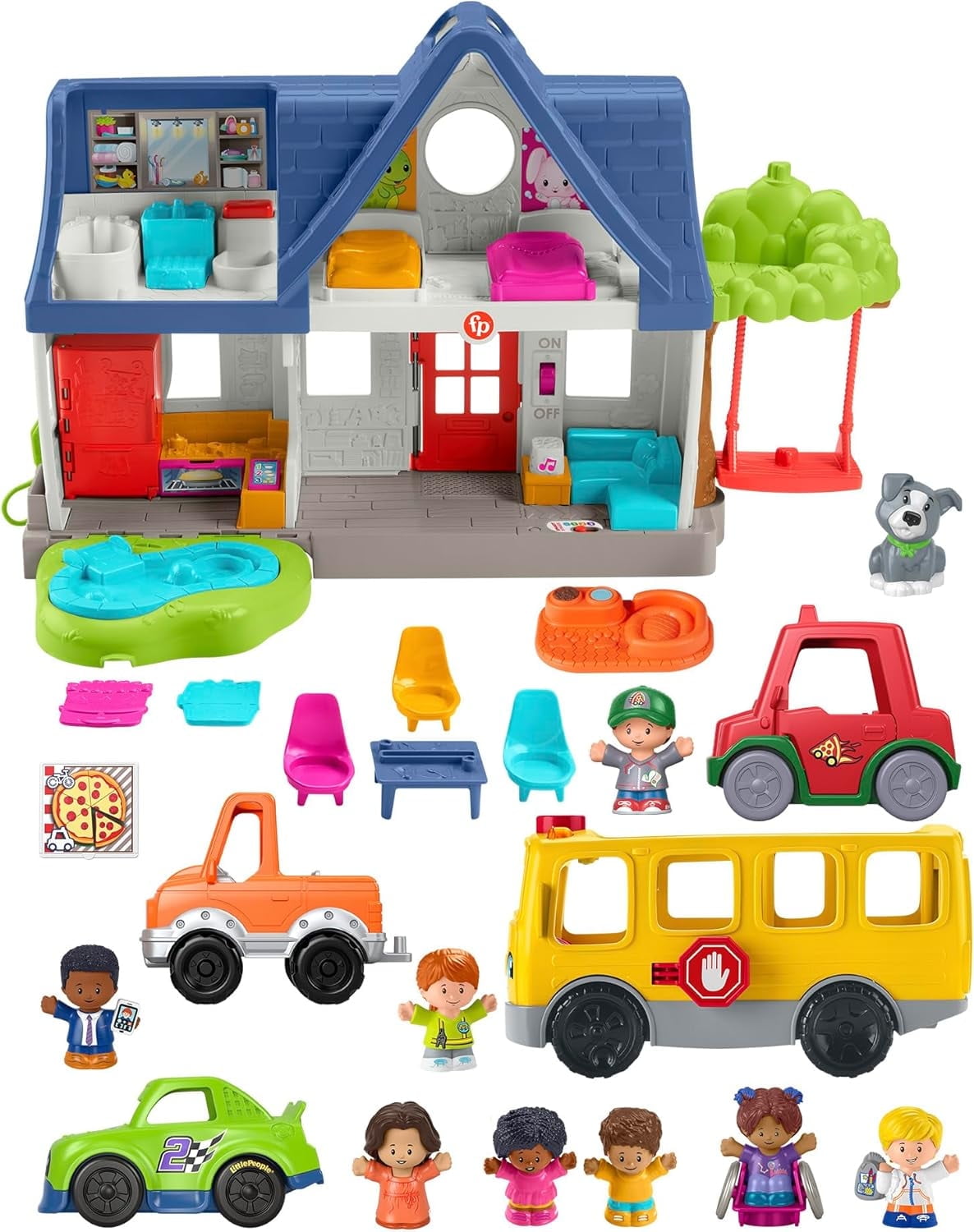 Fisher-Price Little People Toddler Gift Set with Play House