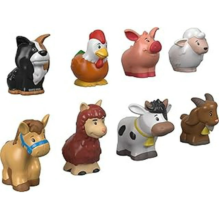 Fisher Price Little People Toddler Toys Farm Animal Friends 8 Piece Figure Set for Pretend Play Ages 1 Years Exclusive Walmart
