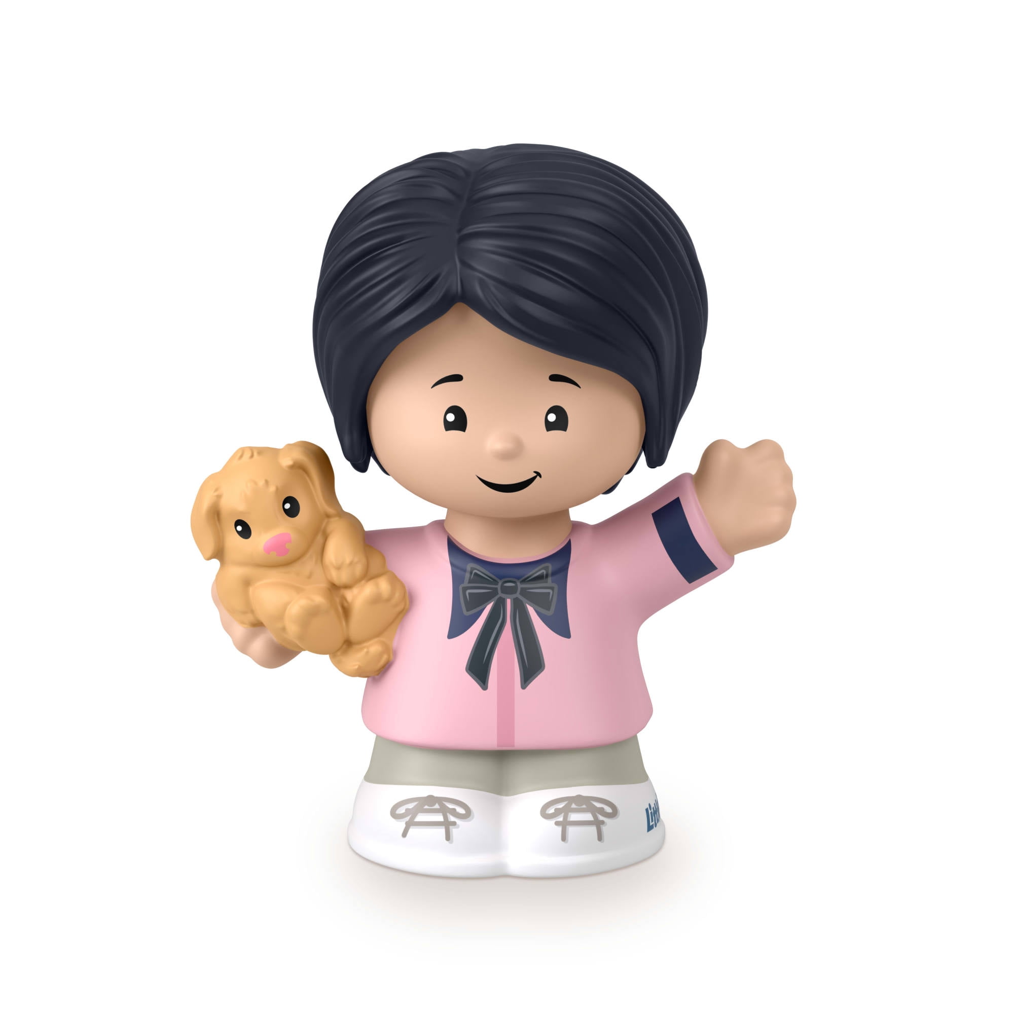 Fisher-Price Little People Woman with Puppy Figure for Toddlers & Preschool Kids