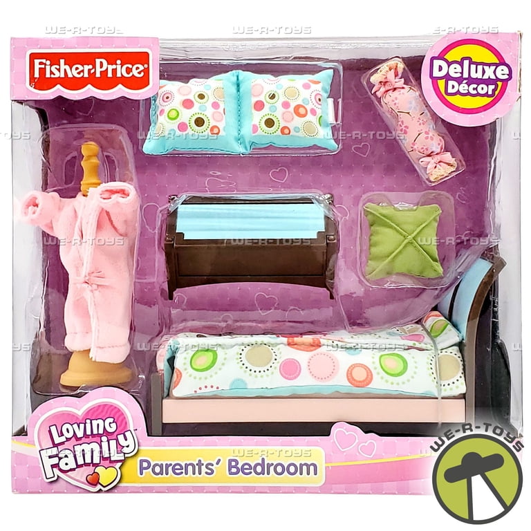 Loving Family Parent's Room Dollhouse Furniture 2007 Fisher Price