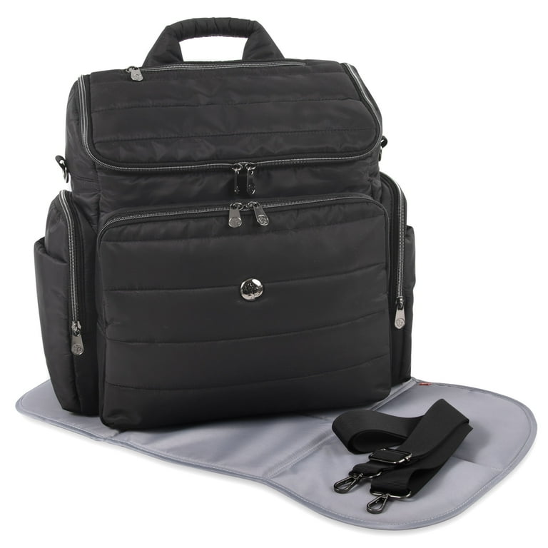 Fisher-Price Madison Crossbody Tote and Diaper Bag Backpack with - Main Image