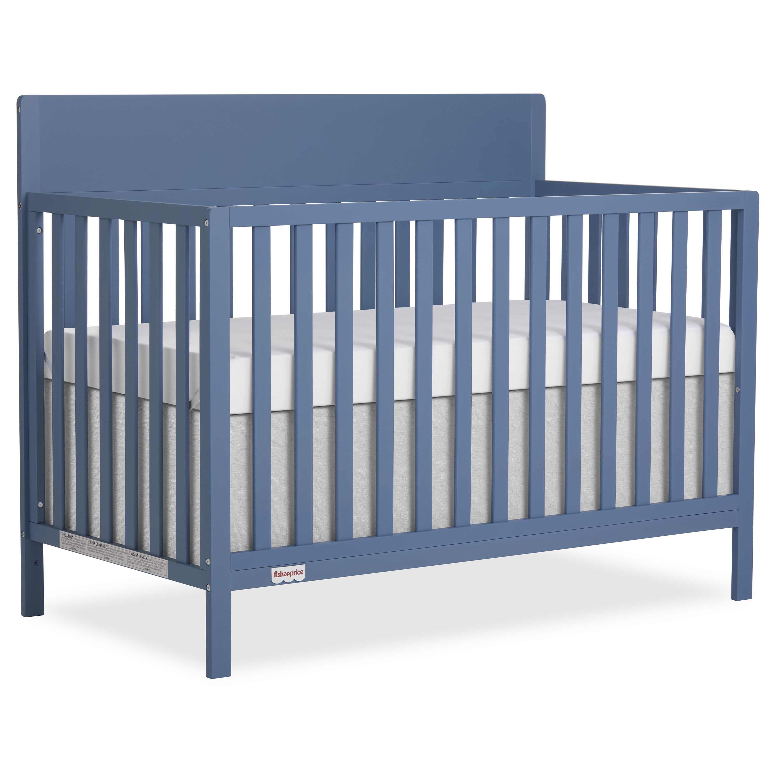 Fisher-Price Meadowbrook 4-in-1 Convertible Baby Crib by Dream On Me, Blue