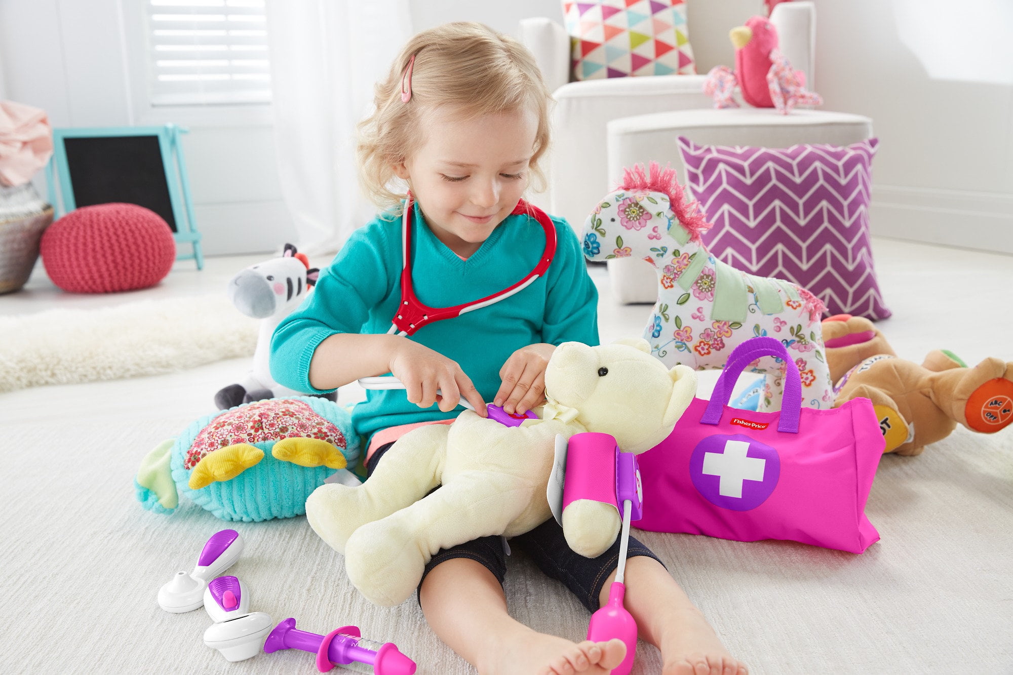 Fisher-Price Medical Kit Role Play Toy Pink