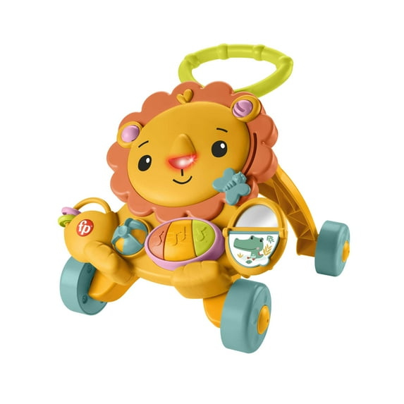 Fisher-Price Musical Lion Walker Infant Toy with Lights & Sounds for Toddler Ages 6+ Months, 19.69in