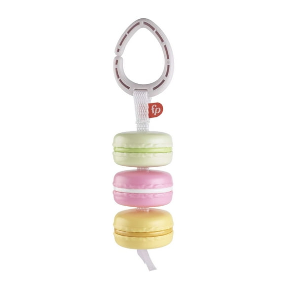 Fisher-Price My First Macaron Pretend Food Baby Rattle Toy for Infant Sensory Play