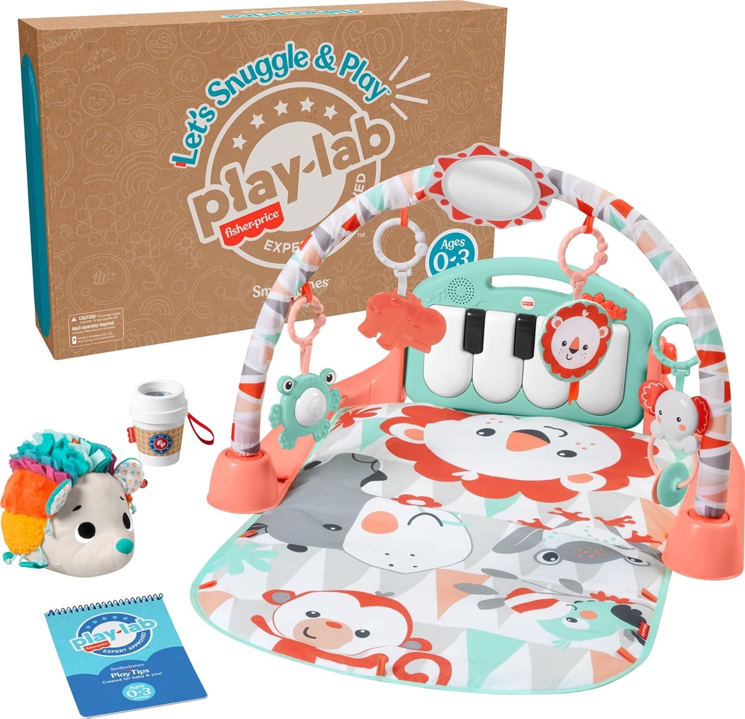Fisher-Price Newborn Baby Kit Let’s Snuggle & Play Set, Developmental Toys with Activity Guide for Infants