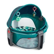 Fisher-Price On-the-Go Infant Dome Portable Bassinet and Play Space with Toys, Pixel Forest, Unisex