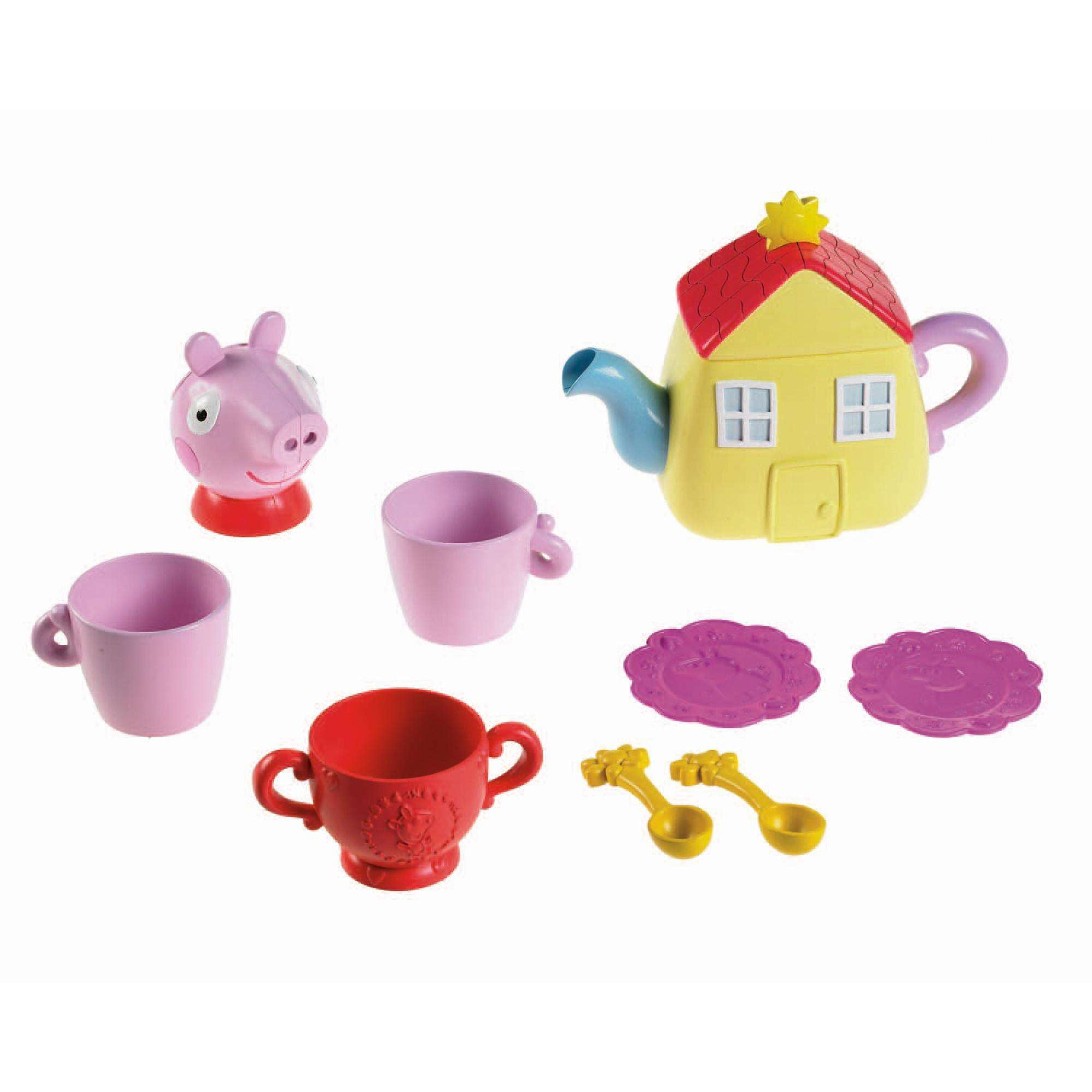 New Peppa Pig Family Peppa Pig Holding Tea Cup Set Of 5