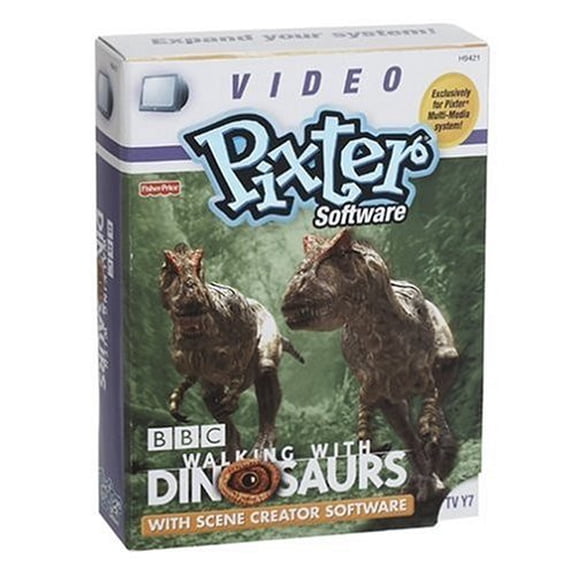 Fisher-Price Pixter Video Software BBC Walking with Dinosaurs with Scene Creator Software